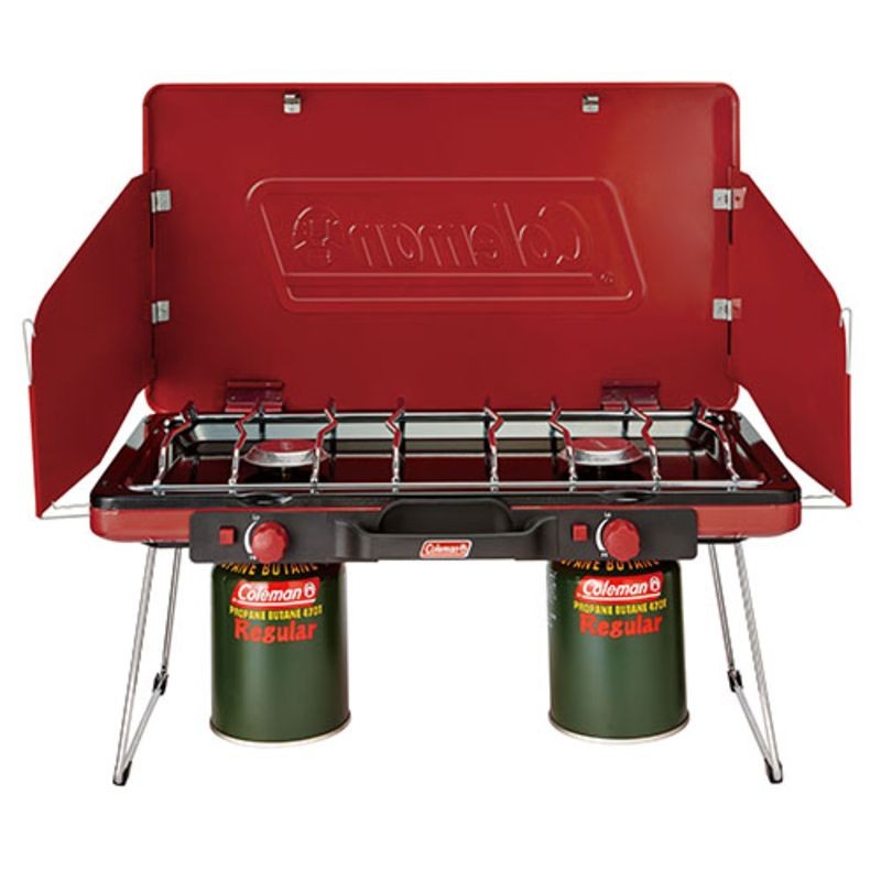 COLEMAN POWERHOUSE LP 2-BURNER STOVE 2 COLEMAN POWERHOUSE LP 2-BURNER STOVE 2