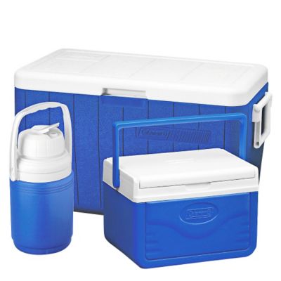 COLEMAN 48 Qt Combo Cooler Blue 3-Piece