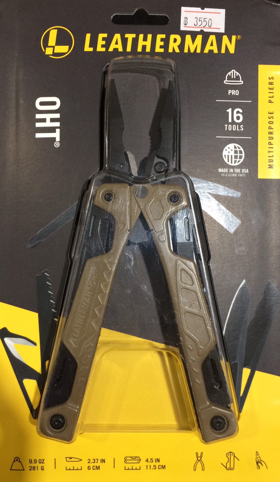 LEATHERMAN OHT COYOTE TAN/BLACK MOLLE BLK PEG 831644/831643