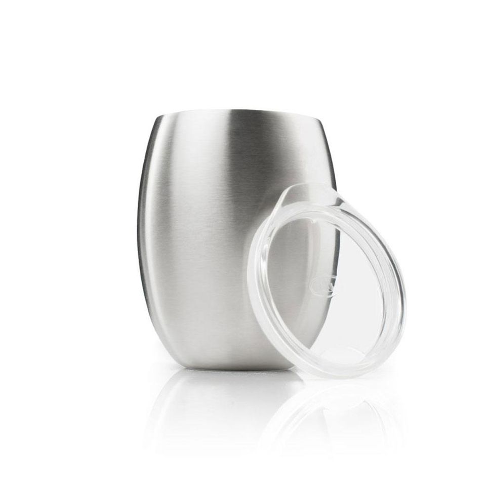 GSI GLACIER STAINLESS DOUBLE WALL WINE GLASS