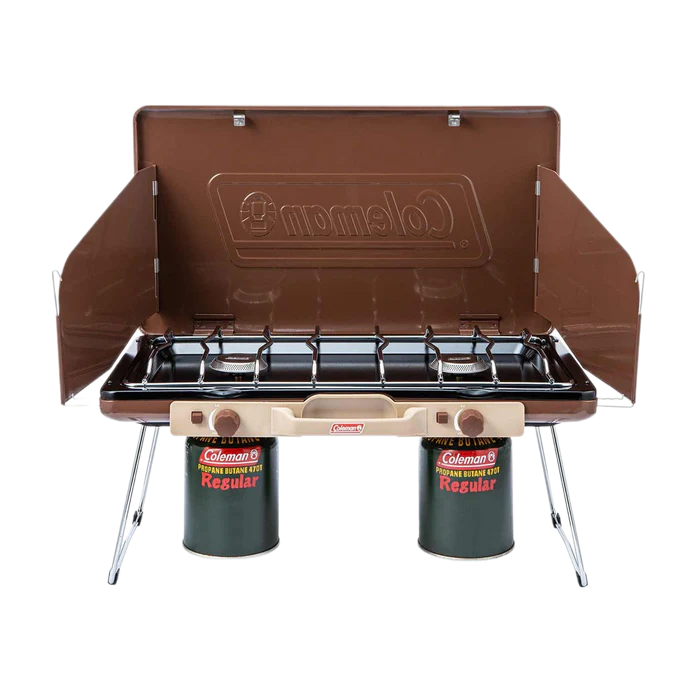 COLEMAN POWERHOUSE LP 2-BURNER STOVE 2 COLEMAN POWERHOUSE LP 2-BURNER STOVE 2