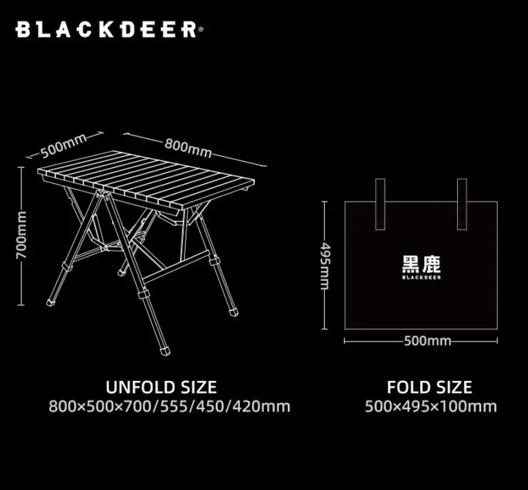 Blackdeer Flyer Quick Open Aluminum Folding Table Blackdeer Flyer Quick Open Aluminum Folding Table
